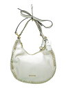 【中古】MICHAEL KORS◆2WAY/ハンドバッグ/ショルダーバッグ/レザー/WHT/無地/30S7GL0L2M【バッグ】