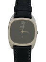 【中古】SEIKO◆クォーツ腕時計/アナログ/レザー/BLK/BLK/6020-5260/ドルチェ【服飾雑貨他】