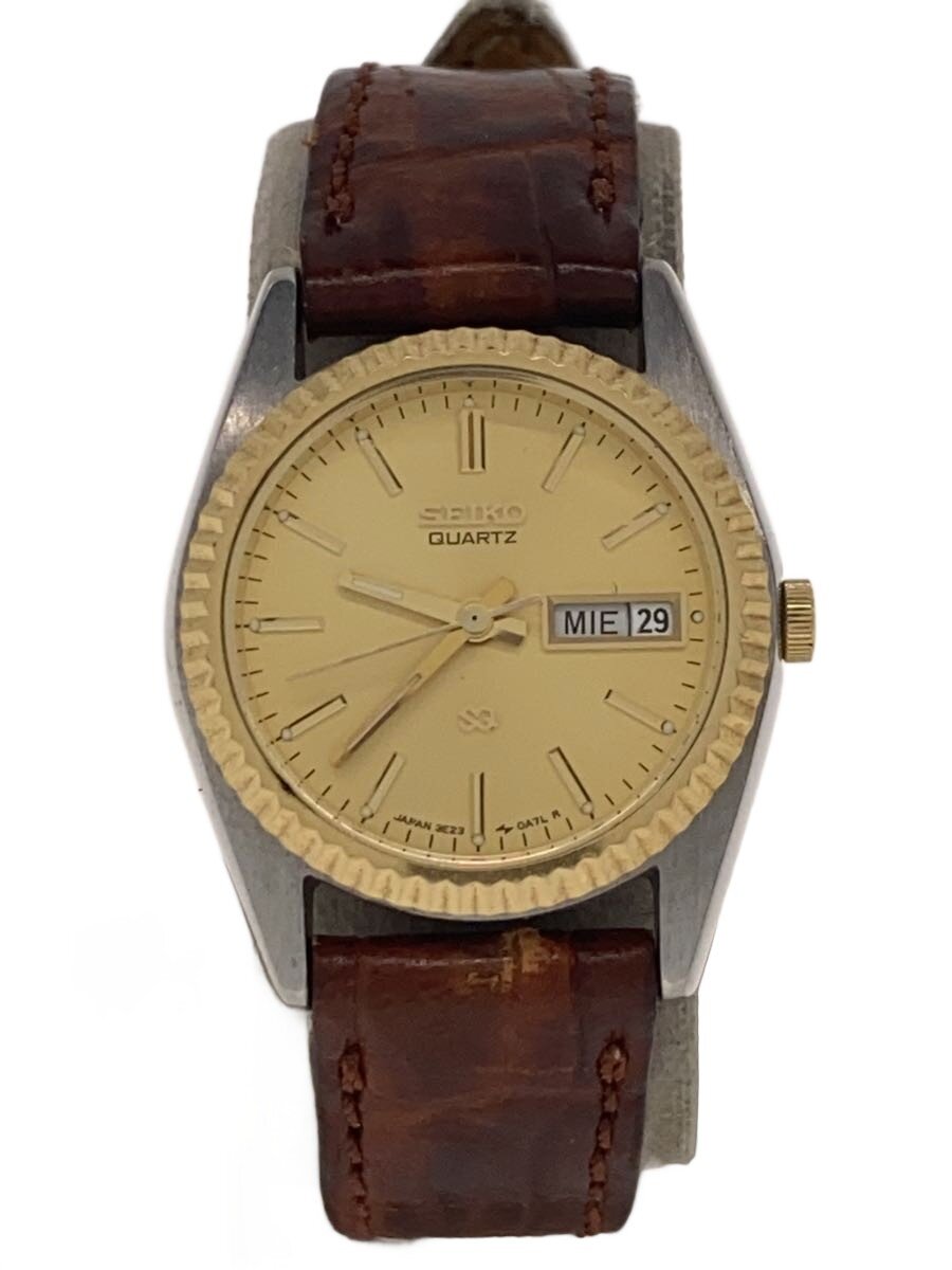 【ブランド】SEIKO 【ブランドカナ】セイコー 【型番】 【程度】B 【サイズ】 【メインカラー】ゴールド 【素材・生地】その他 【キーワード】　　 2026/02/25 セカンドストリートコーナン江戸川船堀店【4935】【中古】SEIKO◆クォーツ腕時計/アナログ/-- ブランド SEIKO 型番 カラー ゴールド 柄 素材・生地 その他>色・素材について サイズ >サイズ表示について 実寸（cm） 【腕時計】 ケース縦：2.8 / ケース横：2.5 / 文字盤縦：1.8 / 文字盤横：1.8 / ケースの厚さ：0.7 / バンド幅：1.2 / 手首周り：/ 【その他】 その他サイズ：/ 商品は　セカンドストリートコーナン江戸川船堀店の店頭にて販売しております。商品に関するお問合わせは、お電話(TEL:03-6808-7326)にて、問合わせ番号：2349350121385をお伝えください。 配送方法やお支払い方法に関するお問い合わせは、サポートセンターまでご連絡をお願いします。 ※お電話の対応は営業時間内のみとなります。お問い合わせフォームでお問い合わせの際はご注文番号をご記入下さい