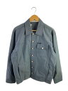 【中古】SAINT LAURENT◆ジャケット/M/コットン/BLU/196YG04【メンズウェア】