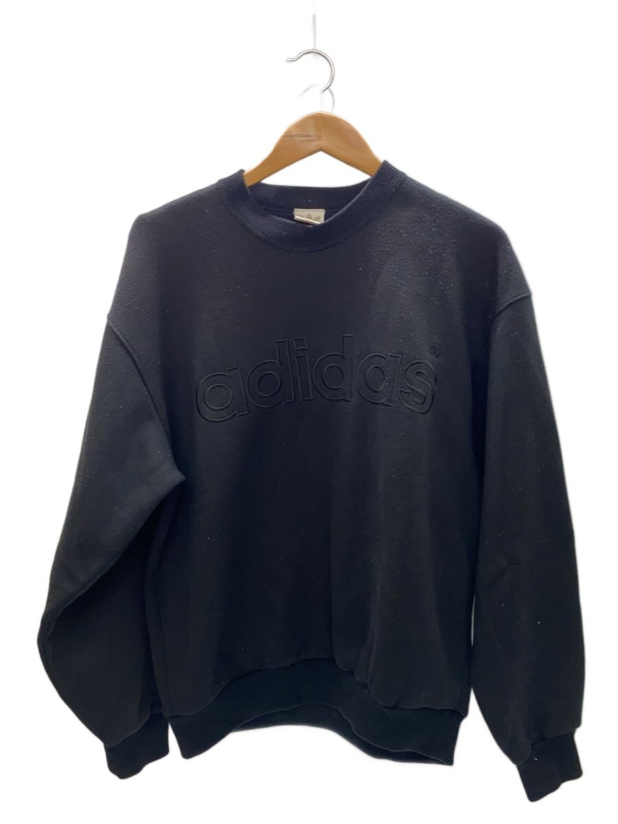 【中古】adidas◆スウェット/L/アクリル/ブラック/aa-6346【メンズウェア】