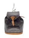 【中古】LOUIS VUITTON◆モンスリMM_モノグラム・キャンバス_BRW/PVC/BRW/革部分シミ・ヨゴレ・渕スレ有【バッグ】(4)