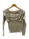 【中古】SNIDEL◆長袖カットソー/one/アクリル/GRY【レディースウェア】