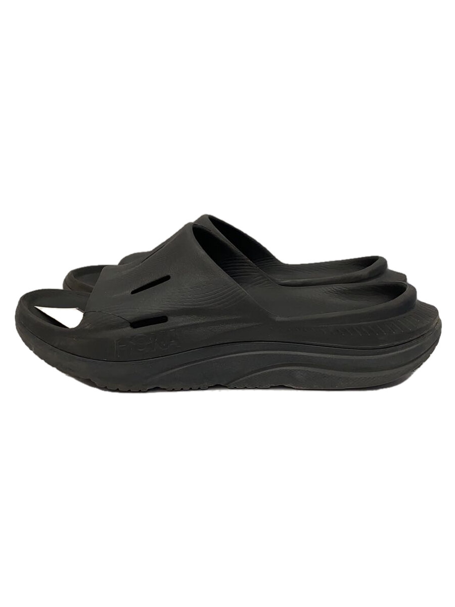 【中古】HOKA(HOKA ONE ONE)◆サンダル/--/BLK【シューズ】