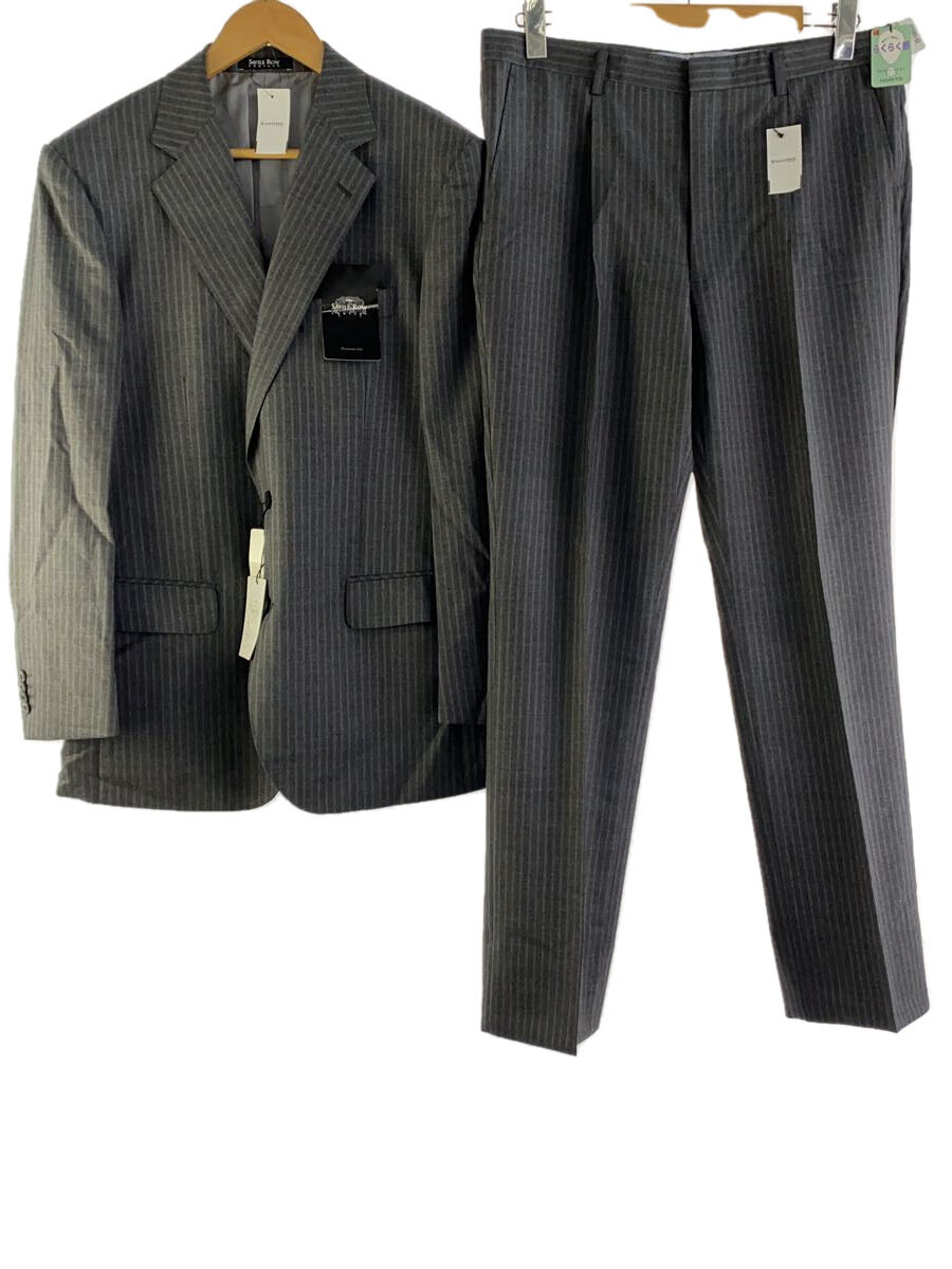 【中古】Savile Row◆GUY DORMEUILスーツ/AB7/ウール/GRY/ストライプ/101003/タグ付き//【メンズウェア】
