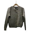 【中古】best american clothing co/カーディガン(厚手)/S/モヘア/GRY/総柄【メンズウェア】