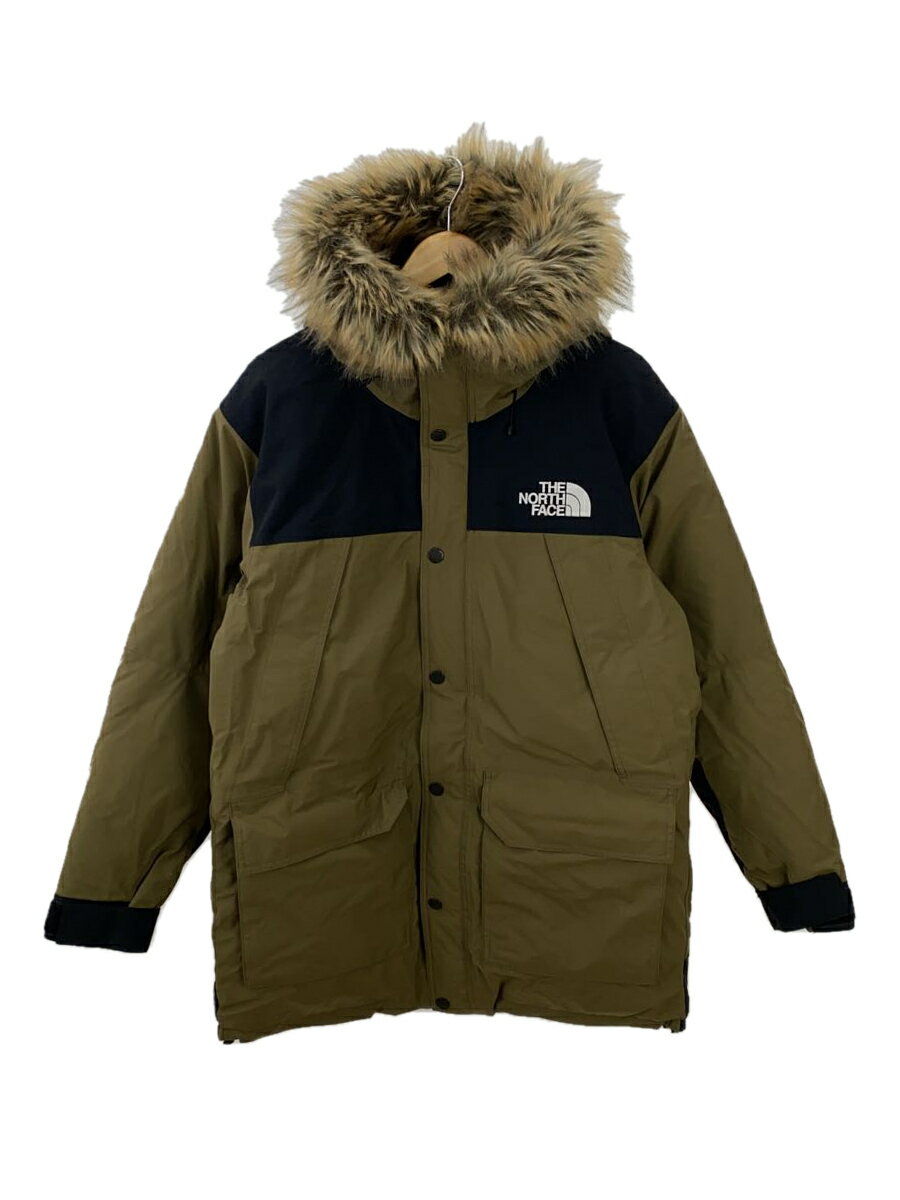 THE NORTH FACE◆MOUNTAIN DOWN COAT_マウンテンダウンコート/L/ナイロン/KHK