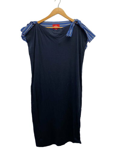【中古】Vivienne Westwood RED LABEL◆ノースリーブワンピース/O/コットン/NVY/16-12-501013【レディースウェア】 【中古】Vivienne Westwood RED LABEL◆ノースリーブワンピース/O/コットン/NVY/16-12-501013【レディースウェア】