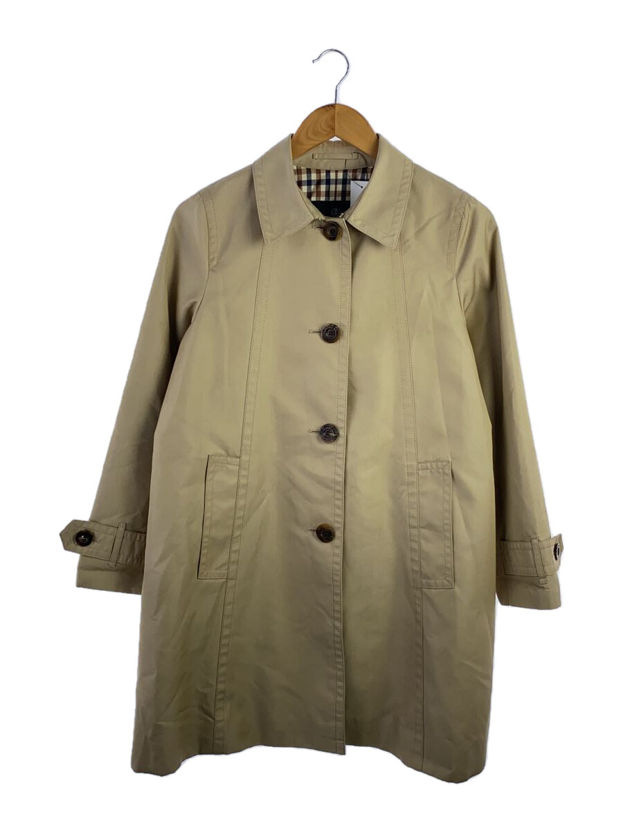 【中古】Aquascutum◆ステンカラー/--/コットン/BEG/無地【メンズウェア】