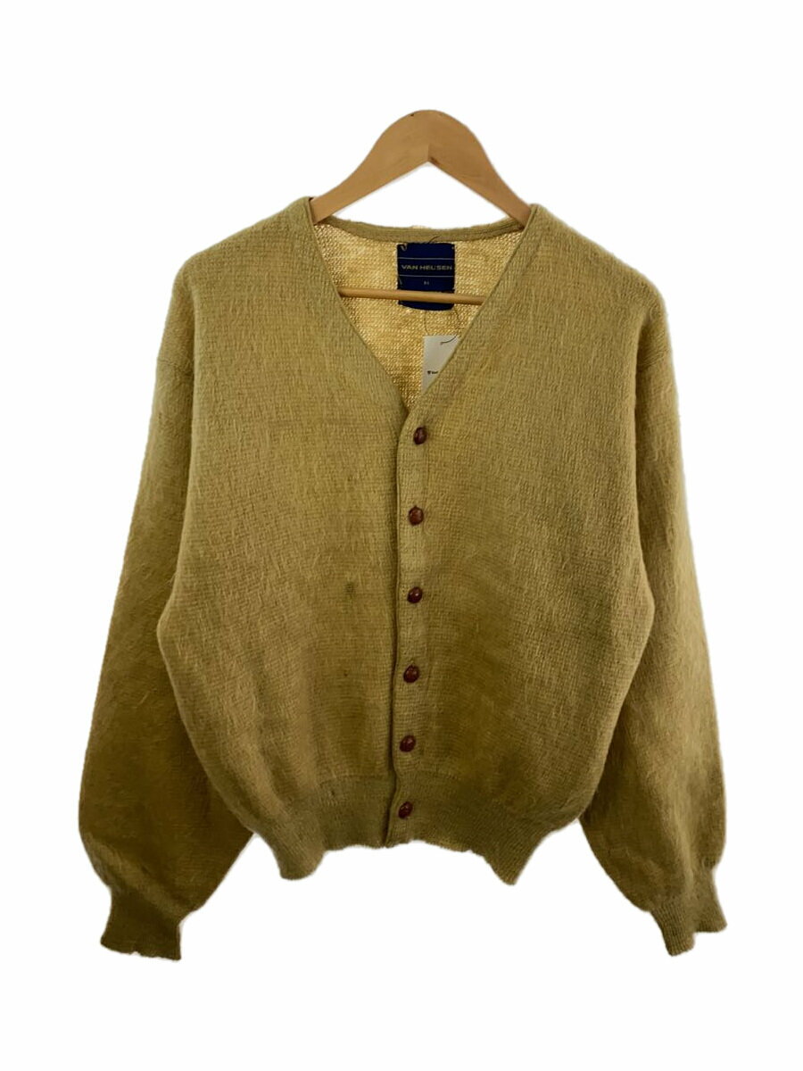 【中古】Van Heusen◆70s/カーディガン(厚手)/M/モヘア/CML【メンズウェア】