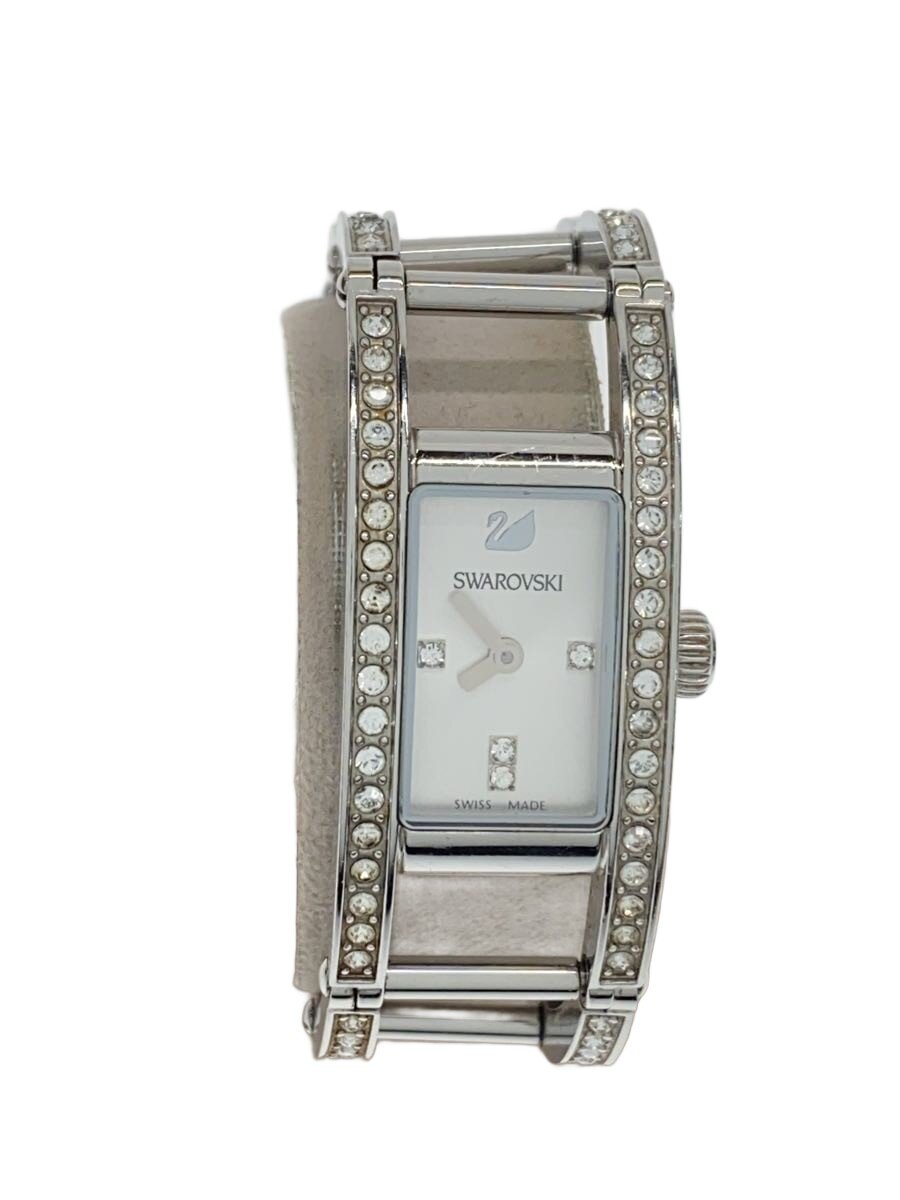【ブランド】Swarovski 【ブランドカナ】スワロフスキー 【型番】 【程度】B 【サイズ】 【メインカラー】シルバー 【素材・生地】ステンレス 【キーワード】　　 2025/11/05 セカンドストリート今福鶴見店【3389】【中古】Swarovski◆クォーツ腕時計/アナログ/ステンレス ブランド Swarovski 型番 カラー シルバー 柄 素材・生地 ステンレス>色・素材について サイズ >サイズ表示について 実寸（cm） 【腕時計】 ケース縦：4.2 / ケース横：2 / 文字盤縦：1.8 / 文字盤横：1.1 / ケースの厚さ：0.7 / バンド幅：1.8 / 手首周り：14 【その他】 その他サイズ：/ 商品は　セカンドストリート今福鶴見店の店頭にて販売しております。商品に関するお問合わせは、お電話(TEL:06-4255-7111)にて、問合わせ番号：2333895921470をお伝えください。 配送方法やお支払い方法に関するお問い合わせは、サポートセンターまでご連絡をお願いします。 ※お電話の対応は営業時間内のみとなります。お問い合わせフォームでお問い合わせの際はご注文番号をご記入下さい