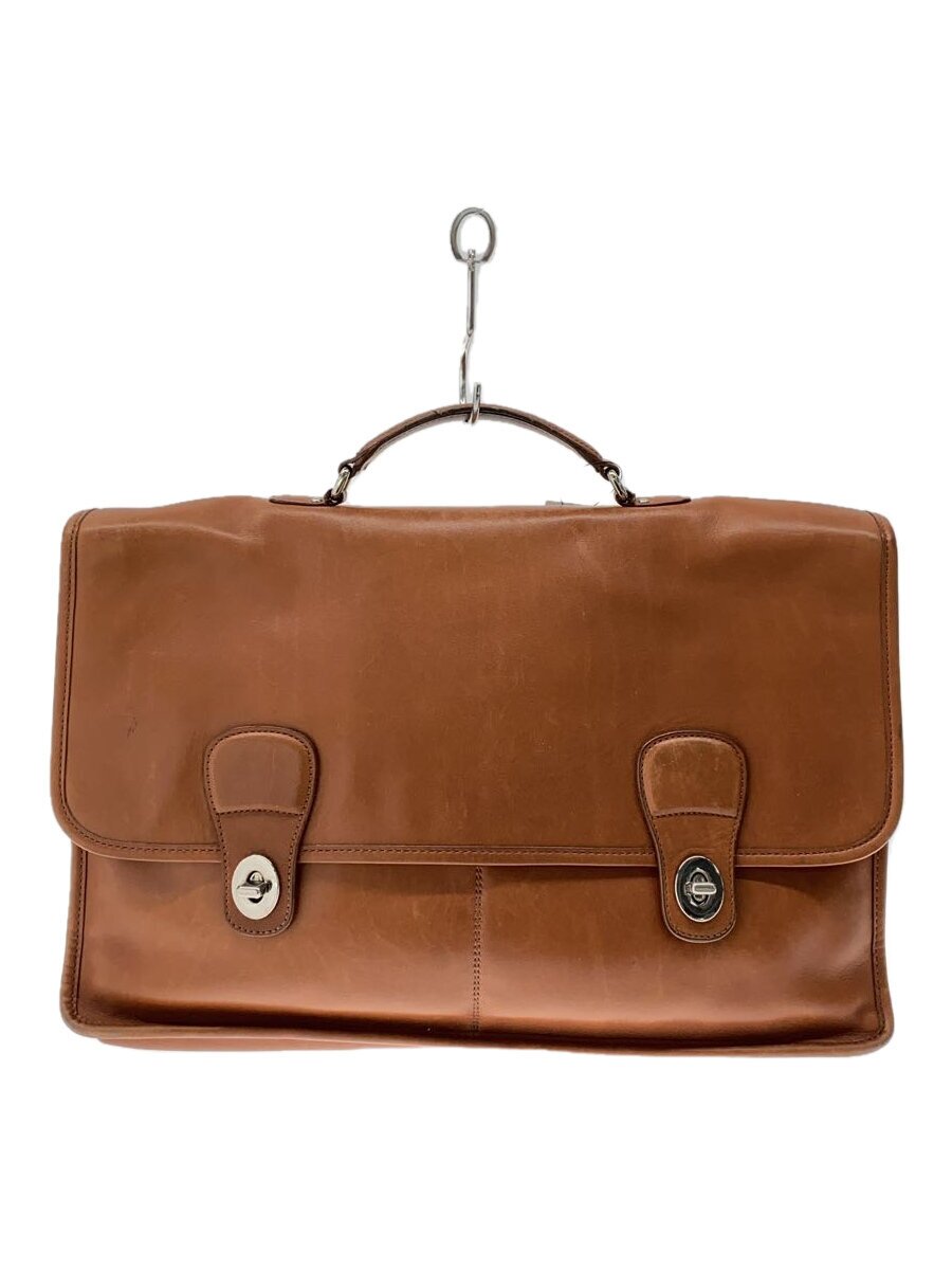 COACH - 【中古】COACH◆ハンドバッグ_オールレザー/牛革/BRW【バッグ】