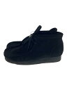 【中古】Clarks◆チャッカブーツ/26.5cm/ワラビーブーツ/BLK/ブラック/黒/261555177080/クラークス【シューズ】