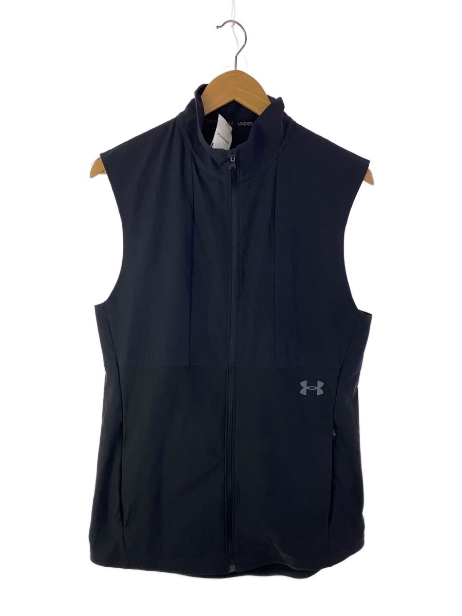 【中古】UNDER ARMOUR◆ナイロンベスト/L/ポリエステル/BLK/1327655【メンズウェア】