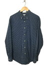 【中古】L.L.Bean◆長袖シャツ/L/コットン/NVY/チェック【メンズウェア】