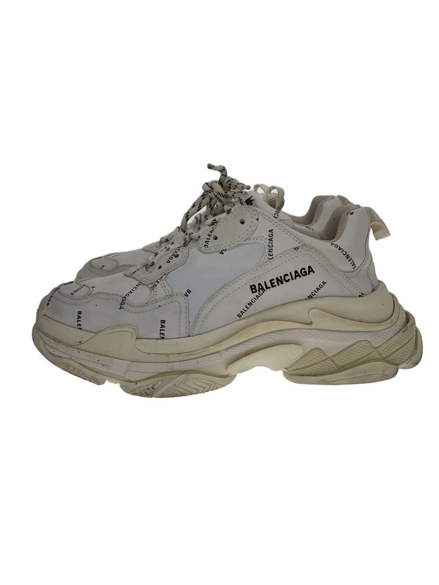【中古】BALENCIAGA◆ローカットスニーカー/42/ホワイト【シューズ】