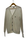 【中古】IZOD◆カーディガン(薄手)/L/ウール/WHT【メンズウェア】