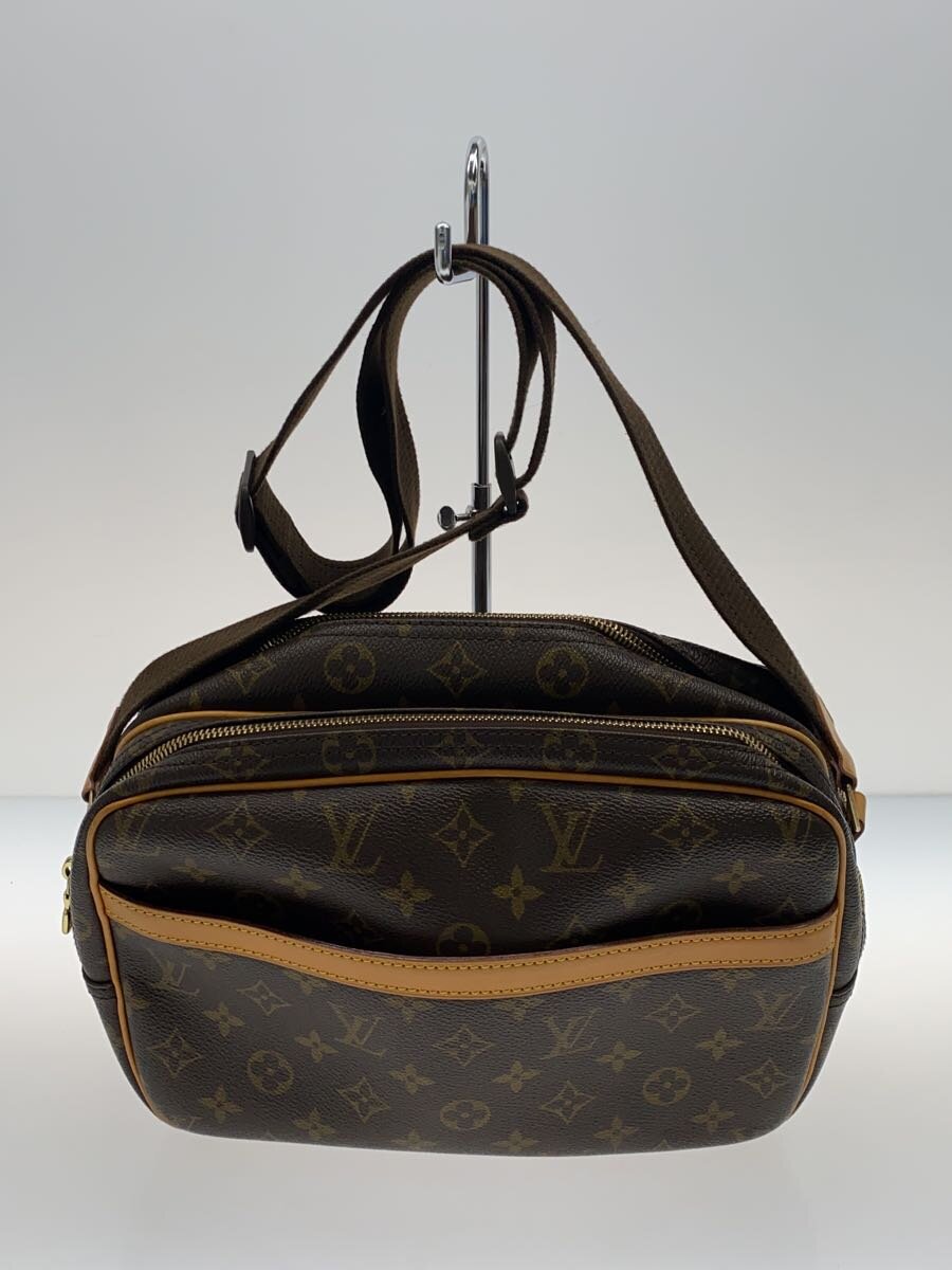 【中古】LOUIS VUITTON◆リポーターPM_モノグラム・キャンバス/PVC/BRW【バッグ】