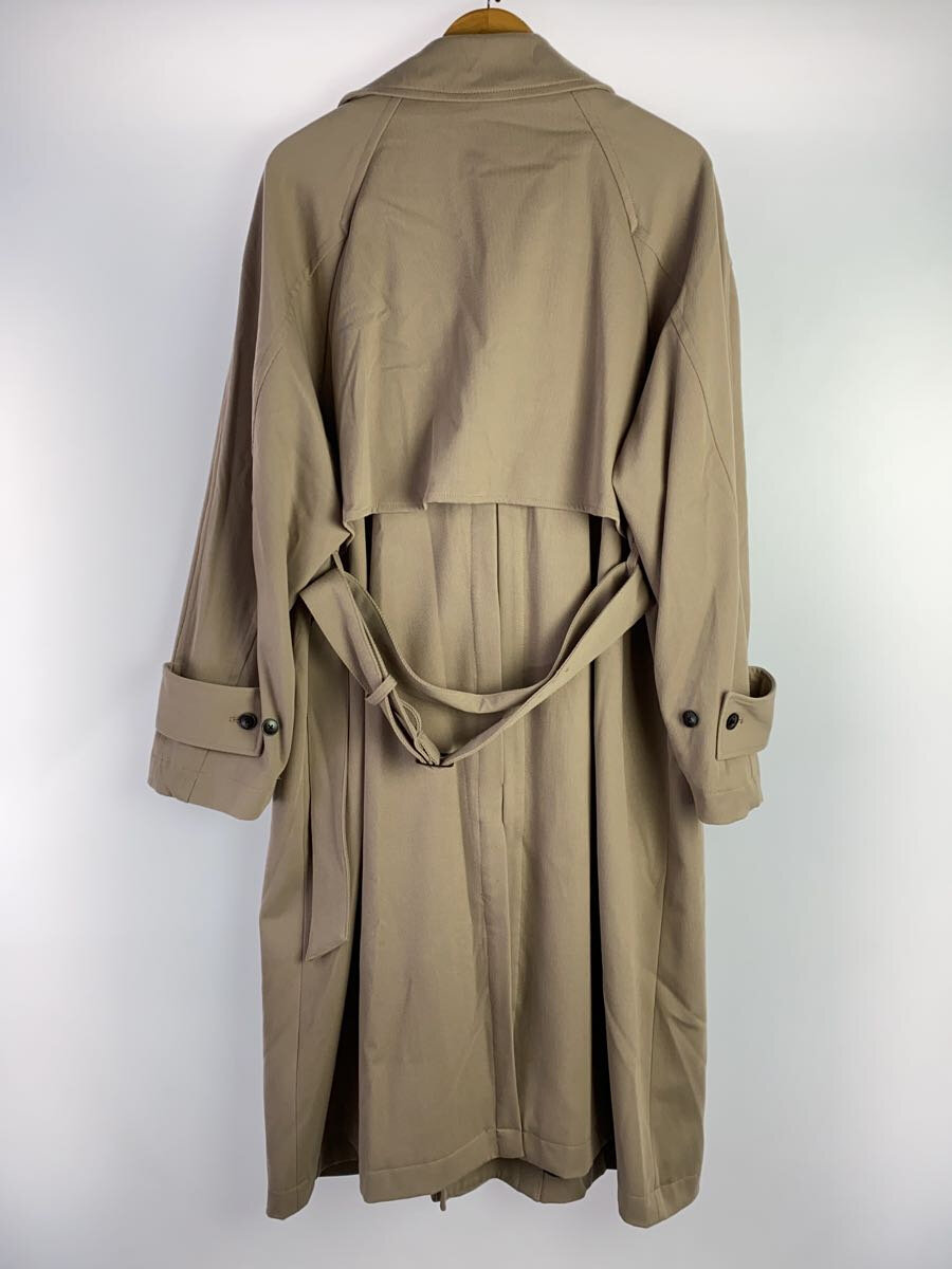 【中古】HARE◆トレンチコート/M/ポリエステル/BEG/無地/HA030249AD【メンズウェア】