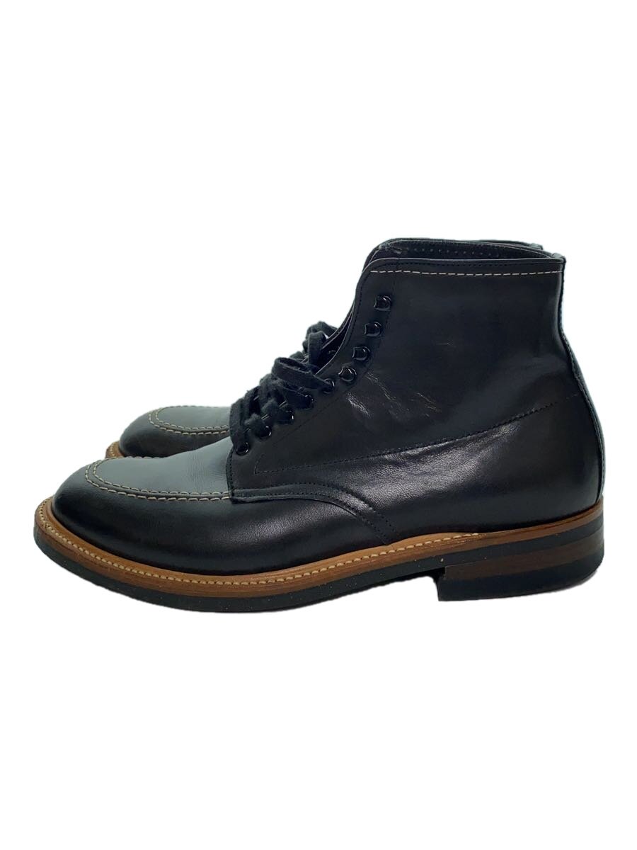 【中古】Alden◆レースアップブーツ/US7.5/BLK/レザー/401【シューズ】