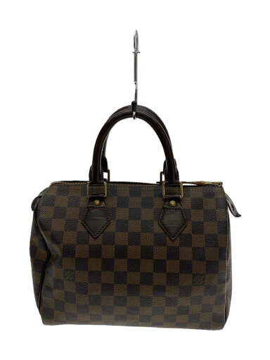 【中古】LOUIS VUITTON◆2)スピーディ25_ダミエ・エベヌ_BRW/PVC/BRW【バッグ】 【中古】LOUIS VUITTON◆2)スピーディ25_ダミエ・エベヌ_BRW/PVC/BRW【バッグ】