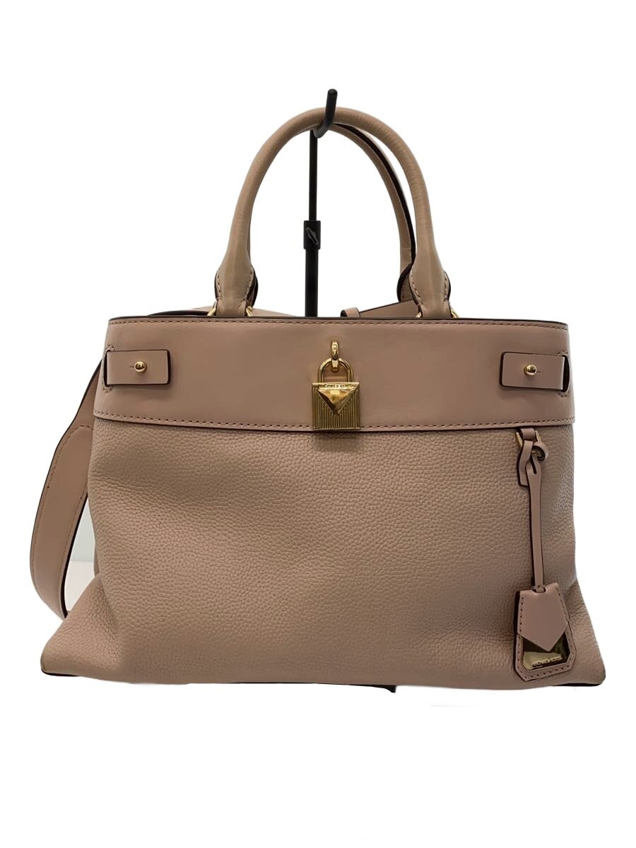 【中古】MICHAEL KORS◆ハンドバッグ/レザー/PNK/30s8gg7s2l【バッグ】