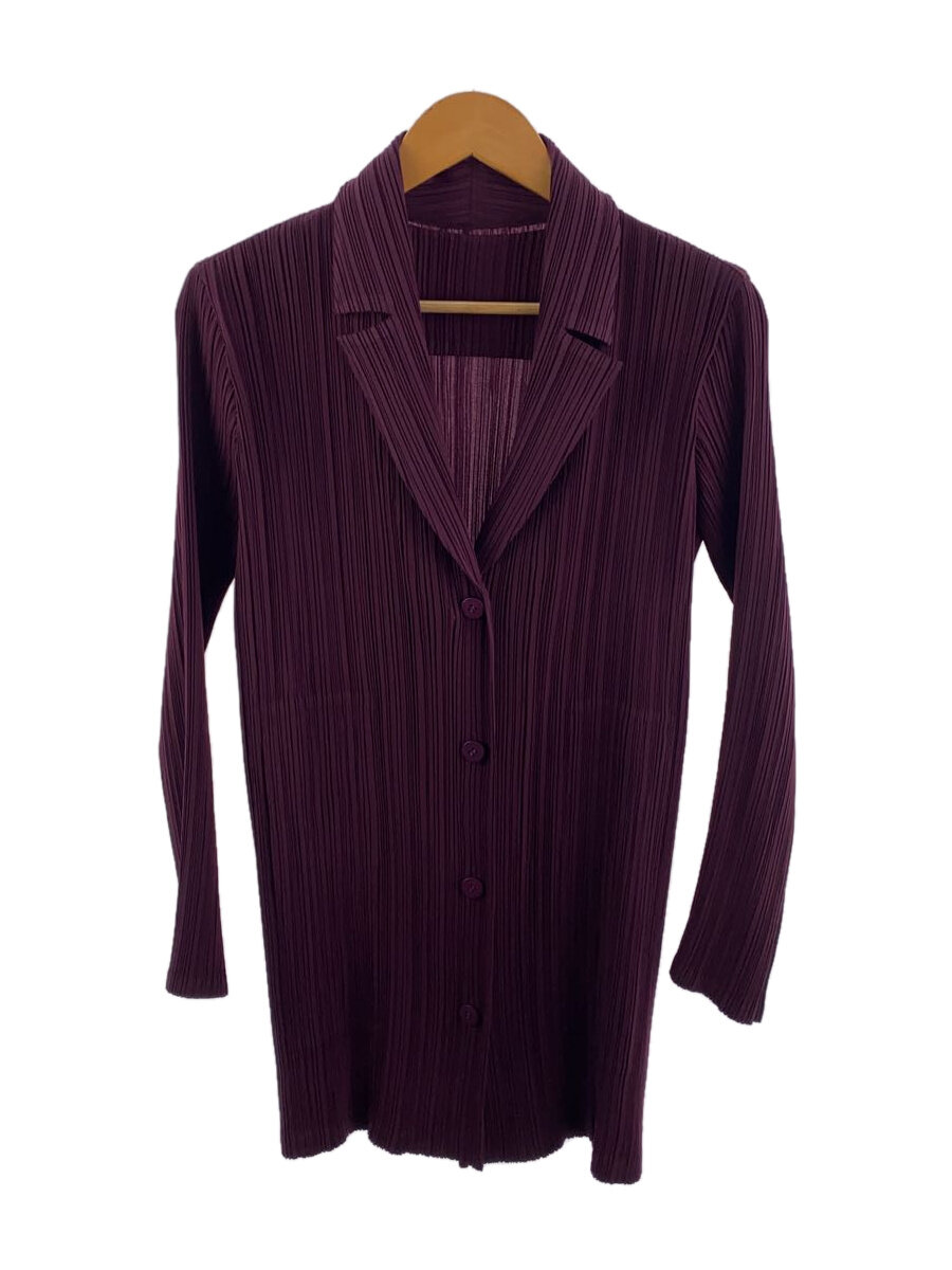【中古】ISSEY MIYAKE◆ジャケット/2/ポリエステル/PUP/IM83FD142【レディースウェア】