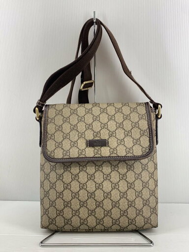 【中古】GUCCI◆ショルダーバッグ_GGプラス/PVC/BRW【バッグ】 【中古】GUCCI◆ショルダーバッグ_GGプラス/PVC/BRW【バッグ】
