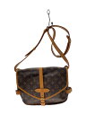 【中古】LOUIS VUITTON◆1)ソミュール30_モノグラム・キャンバス_BRW/PVC/BRW【バッグ】