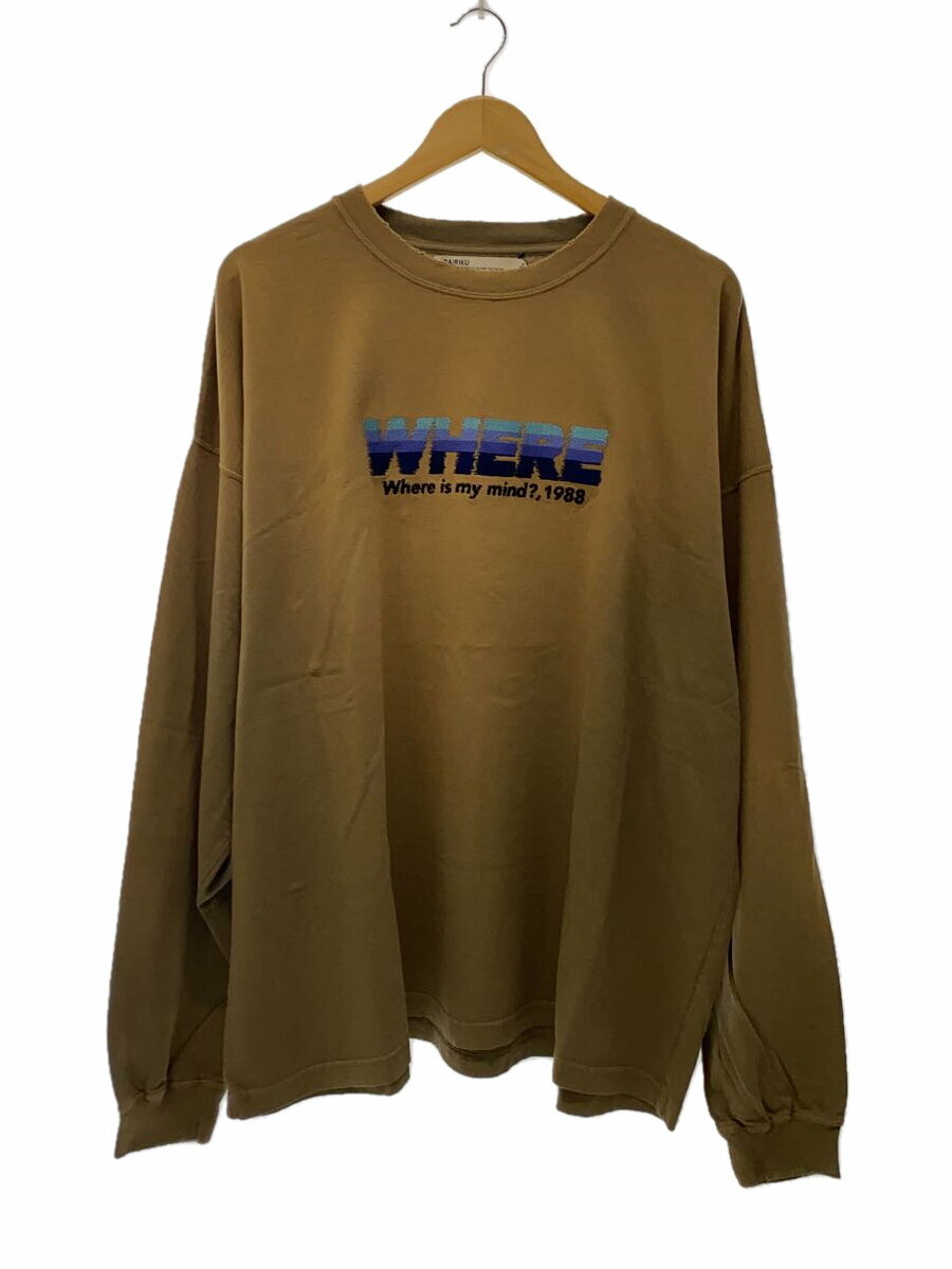 【中古】DAIRIKU◆カットソー/FREE/コットン/BRW/24AW C-15【メンズウェア】