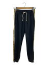 【中古】GUCCI◆テクニカルジャージー/ジョギングパンツ/ロゴ/インターロッキングG/XS/BLK/598858XJBZ【メンズウェア】