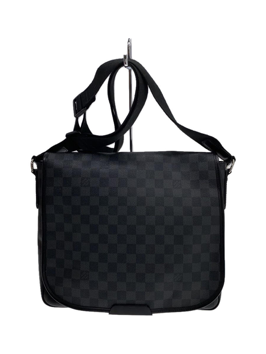 【中古】LOUIS VUITTON◆ルイヴィトン/ナヴィグリオ_ダミエ・エベヌ_BRW/PVC/ブラウン/金具劣化有【バッグ】