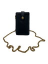 【中古】COACH◆コーチ/Turnlock Chain Phone クロスボディ/BLK/93979【バッグ】