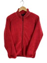 【中古】Needles Sportswear◆フリースジャケット/M/ポリエステル/RED/無地/DI254【メンズウェア】