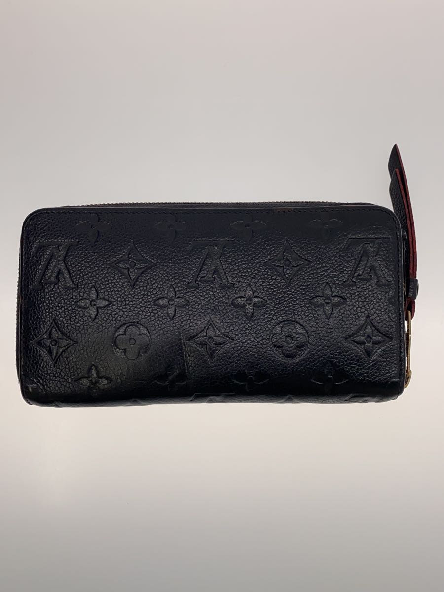【中古】LOUIS VUITTON◆ジッピー・ウォレット_モノグラム・アンプラント_NVY/牛革/NVY/メンズ【服飾雑貨他】