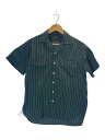 yÁzBEAMS +WORK Short Sleeve Stripe T/C/S/Rbg/GRN/38-01-0058-388yYEFAz