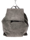 【中古】CHARLES&KEITH◆リュック/スウェード/GRY/無地【バッグ】