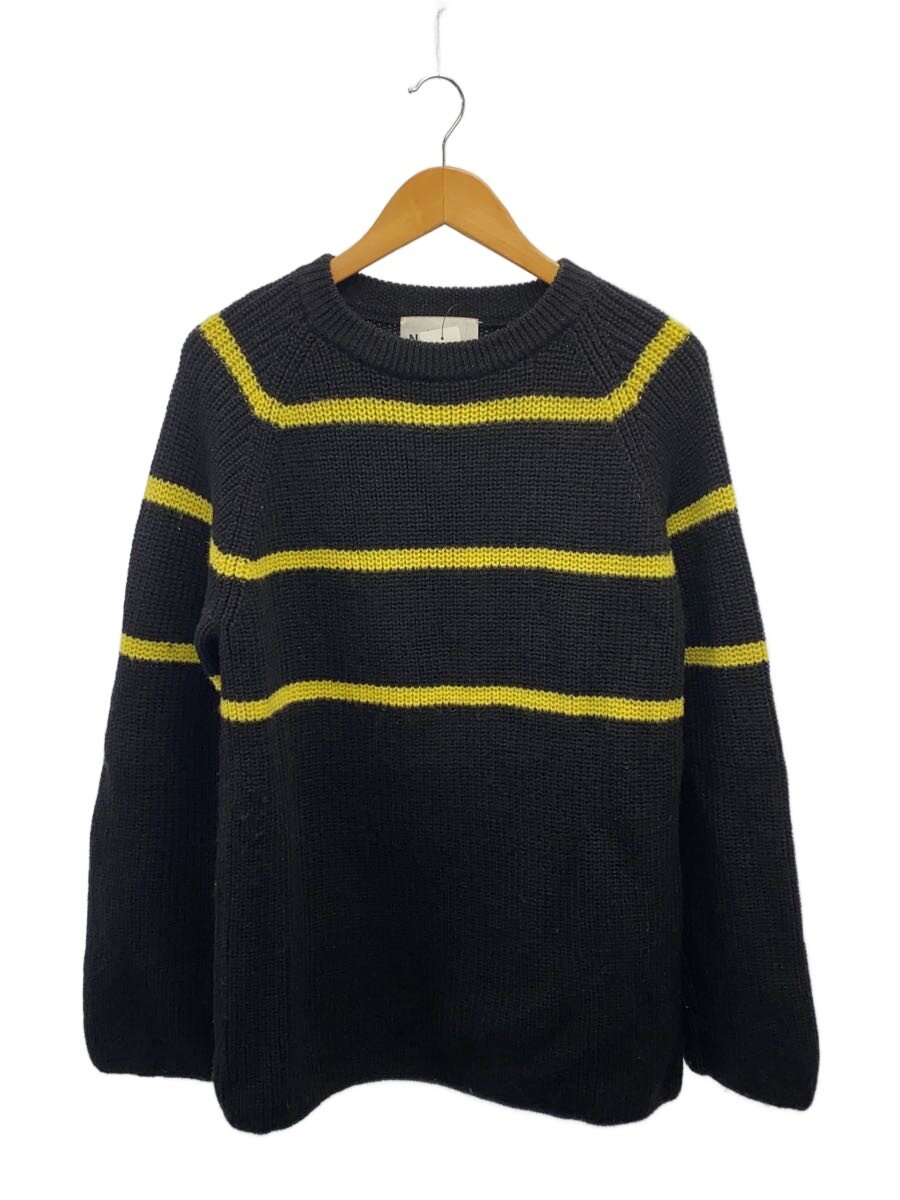 【中古】NOMA t.d.◆ニット・セーター(厚手)/1/ウール/BLK/N28-KN01/19AW/Big Stripe Sweater//【メンズウェア】
