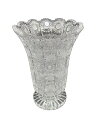 【中古】BOHEMIA GLASS(Crystal)◆壷・花瓶/CLR【インテリア小物・日用雑貨】