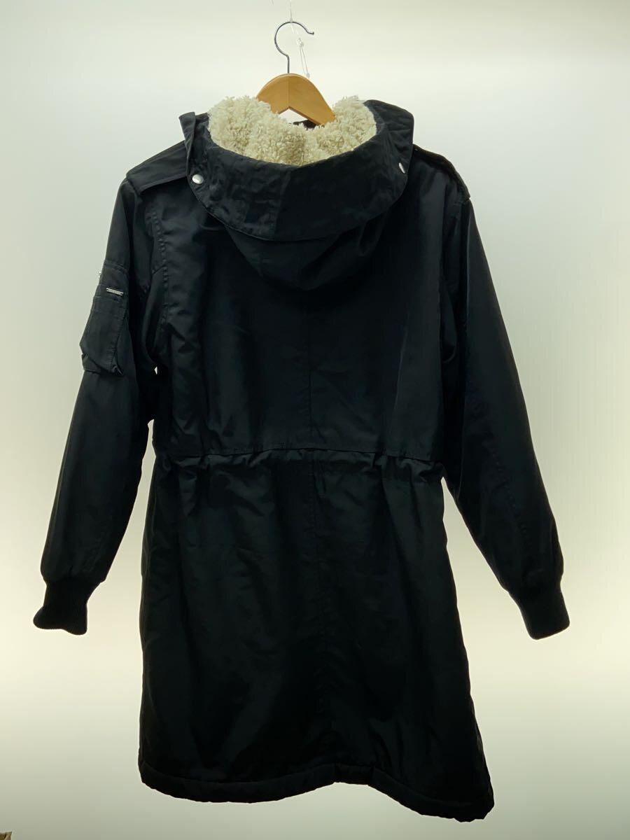 【中古】DIESEL◆モッズコート/アクリル/BLK/無地【レディースウェア】