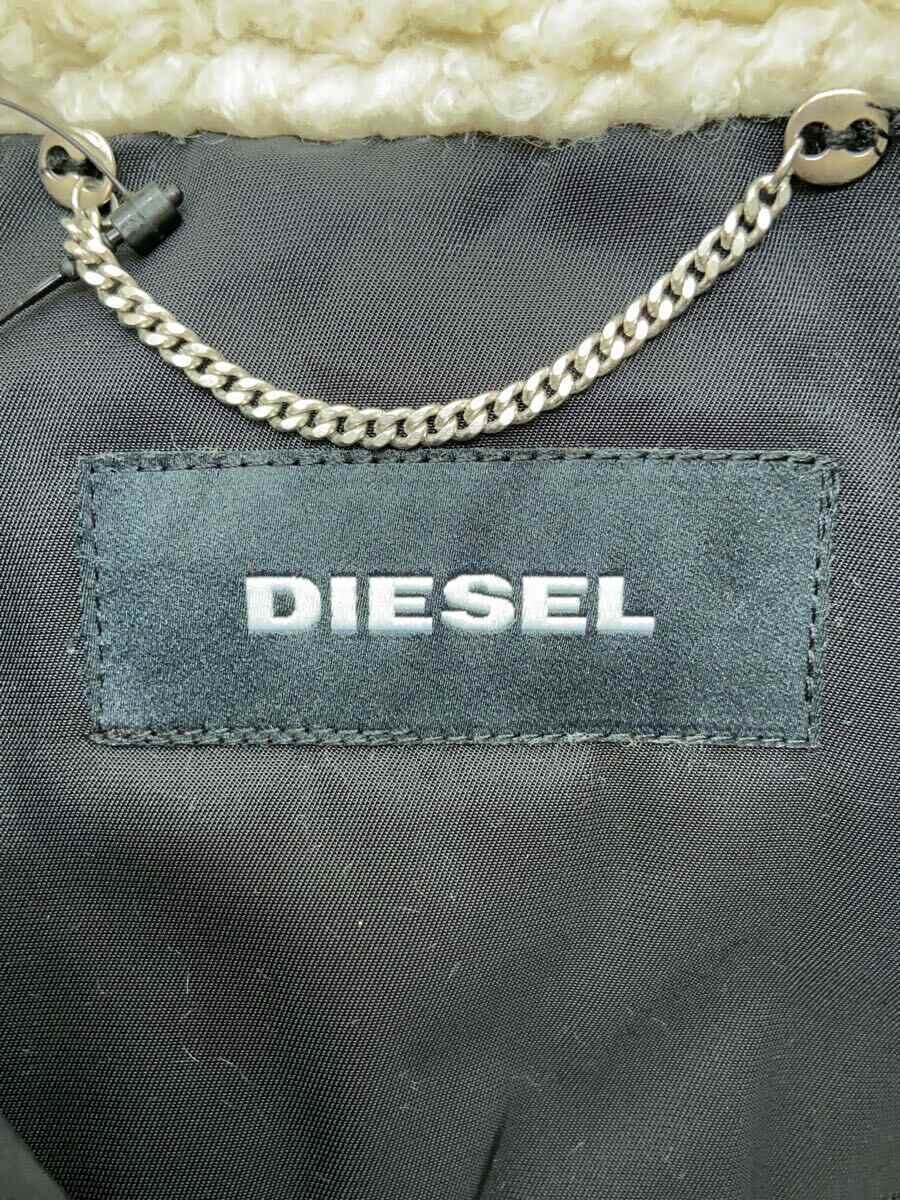 【中古】DIESEL◆モッズコート/アクリル/BLK/無地【レディースウェア】