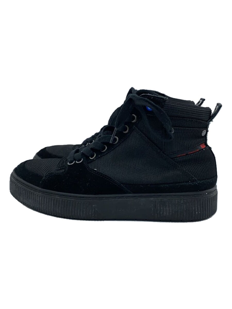 【中古】DIESEL◆DIESEL/ハイカットスニーカー/26.5cm/BLK/F18-06-EW【シューズ】