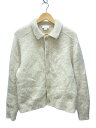 【中古】Calvin Klein Jeans◆カーディガン(厚手)/S/ポリエステル/CRM/無地【メンズウェア】