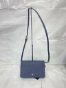 【中古】TORY BURCH◆サフィアーノ/ショルダーバッグ/--/ネイビー【バッグ】