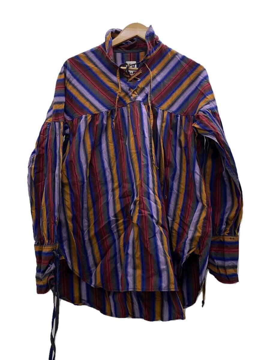 【中古】AiE◆長袖シャツ/S/コットン/マルチカラー/ストライプ【メンズウェア】