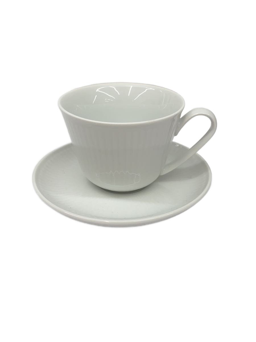 【中古】ROYAL COPENHAGEN◆カップ&ソーサー/2点セット/WHT/2客セット/065/066//【キッチン用品】