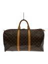 【中古】LOUIS VUITTON◆キーポル50_モノグラム・キャンバス_BRW/PVC/BRW【バッグ】
