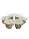 【中古】Royal Albert◆カップ&ソーサー/6点セット/WHT【キッチン用品】