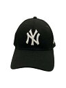 【中古】NEW ERA◆キャップ/FREE/ポリエステル/BLK/メンズ/207223【服飾雑貨他】
