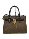 【中古】MICHAEL KORS◆2WAY_ショルダーバッグ/レザー/BLK/総柄/35F1GHMS2B【バッグ】